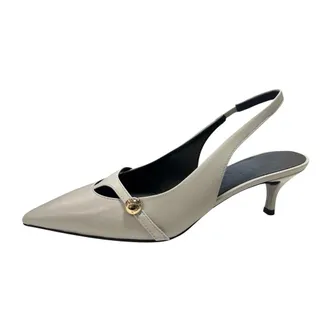 Furla Dames, Schoenen, Beige, Maat: 37 1/2 EU Leer