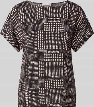 Christian Berg Regular Fit Blusenshirt mit Kappärmeln in Black, Größe 36