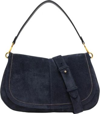 Gianni Chiarini Helena Round - Dames - Handtassen - Blauw - ONE Size - Leer - Tassen