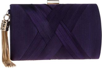 Generic Womens Handbag Tassel Dinner Bag Banquet Evening Dress Clutch(purple,a)