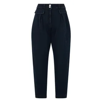 Alberta Ferretti Capri Trousers - female - Alberta Ferretti - Cropped Jeans - Blue - S - Jeans