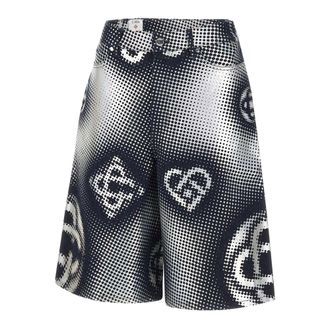 Casablanca Denim Shorts, male, Multicolor, Size: W30 Pearlescent Monogram Denim Shorts