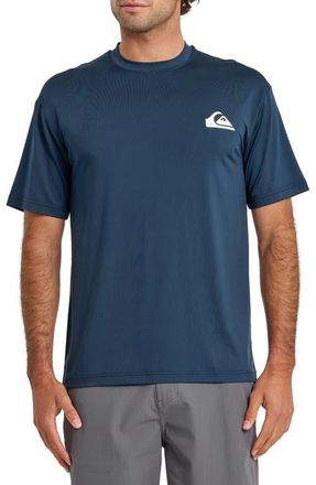 Quiksilver Everyday Surf Short Sleeve Rashguard in Dark Denim at Nordstrom, Size Xx-Large