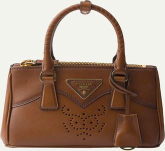 Prada Galleria Mini Western Leather Top-Handle Bag
