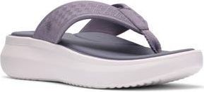 Clarks Solvana Thong Toe Platform Sandal in Purple Grey at Nordstrom Rack, Size 11