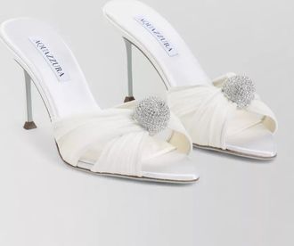 Aquazzura crystal-embellished mules