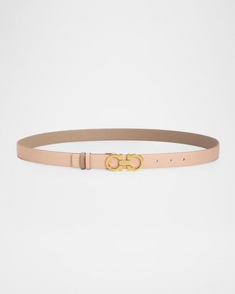 Ferragamo Reversible Leather Gancini Belt