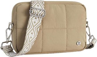 Generic Crossbody Wallet Purse for Women and Girls, Crossbody Bags with Graphic In Adjustable Strap Portable Lightweight Shoulder Sling Bag (Khaki)