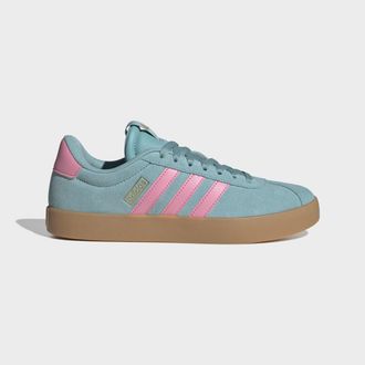 adidas Sneaker ADIDAS SPORTSWEAR VL COURT 3.0, Damen, Gr. 38,5, mint ton, bliss pink, gold metallic, Leder, Synthetik, Schuhe Sneaker, inspiriert vom Design 