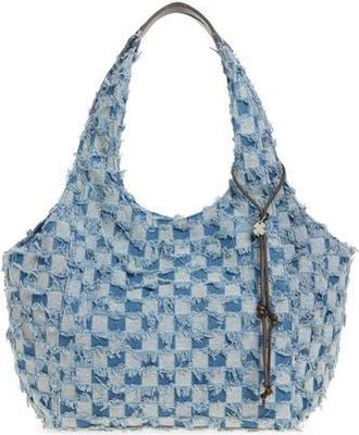 Lucky Brand Pria Canvas Tote Bag in Denim Checkered Denim Tx at Nordstrom Rack