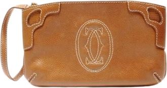 Cartier Pre-owned Clutches, female, Brown, Size: ONE SIZE Pre-owned Clutch