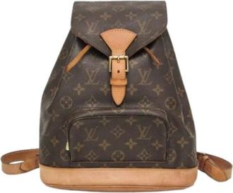 Louis Vuitton Pre-owned Backpacks, female, Brown, Size: ONE SIZE Pre-owned Montsouris MM M51136 Backpack