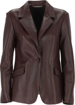 The Jackie Leathers Giacca con tasche e bottoni - Marrone