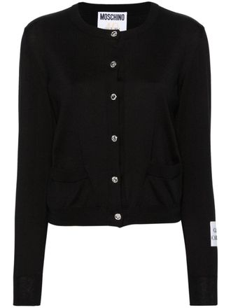 Moschino Vest verfraaid met kristallen - Zwart