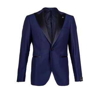 Tagliatore Blazers, male, Blue, Size: L Three-piece Smoking Suit