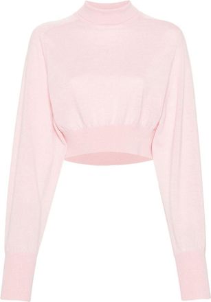 Sportmax knitted wool jumper - women - Virgin Wool - S - Pink
