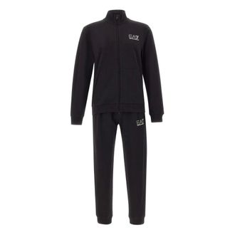 Emporio Armani Training Sets, male, Black, Size: XL Zip-up Tracksuit Set