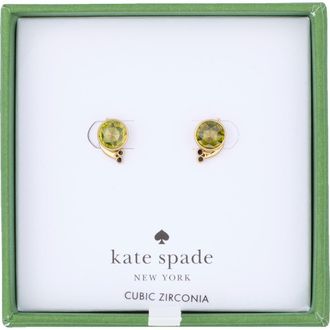 Kate Spade New York snail stud earrings in Green /Gold at Nordstrom Rack