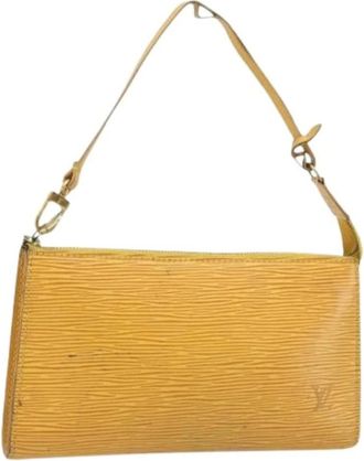 Louis Vuitton Pre-owned Clutches, female, Yellow, Size: ONE SIZE Pre-owned Vintage Pouch