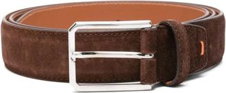 Santoni Belts, male, Brown, Size: 120 CM Leather Adjustable Belt