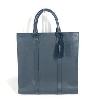 Louis Vuitton Pre-owned Tote Bag - Heren - Pre-owned - Blauw - Maat: ONE Size Leer