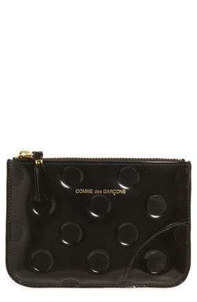 Comme Des Garçons Dot Embossed Small Pouch in Black at Nordstrom