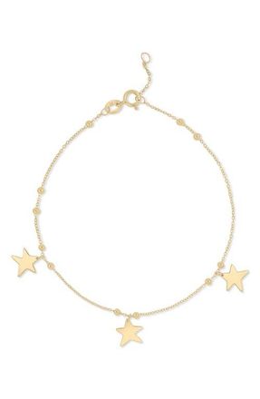 Bony Levy 14K Gold Star Charm Bracelet in 14K Yellow Gold at Nordstrom, Size 7