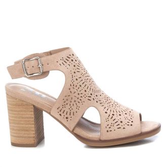 Xti Womens Suede Sandals In Beige