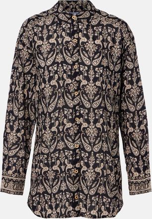 Veronica Beard Camicia Lloyd con stampa paisley
