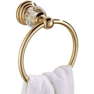 OEM Colgante De Ba&ntilde;o De Cristal Chapado En Oro, Anillo Para Toallas De Ba&ntilde;o De Acero Inoxidable