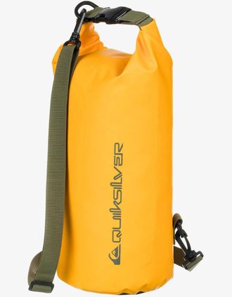 Quiksilver Mens Quiksilver Medium Water Stash 10L Roll Top Surf Pack Bag - Yellow - Size: ONE size