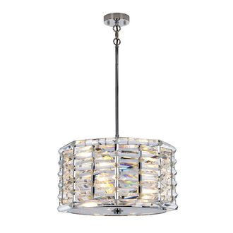Loops 4 Bulb Ceiling Pendant Light Fitting Highly Polished Nickel LED E27 60W in Metallics