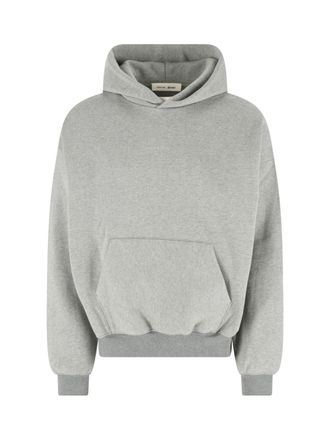 Fear of God Grey Relaxed Cropped Kangaroo Pocket Hoodie