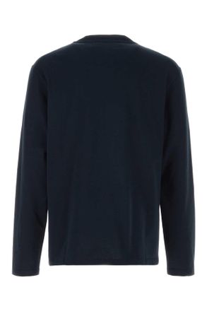 Jil Sander Mens Midnight Blue Cotton T-Shirt Navy Cotone