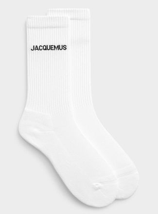 Jacquemus Mens Signature ribbed socks