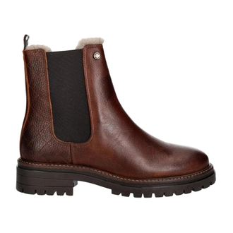 Barbour Schoenen, Dames, Bruin, 39 EU, Katoen, Evie Chelsea Boots met Faux-Fur Rand