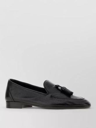 The Row leather tassel loafers
