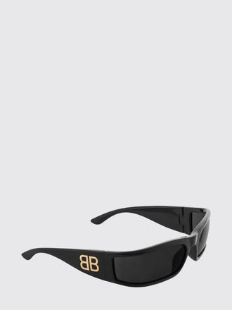 Balenciaga Occhiali da sole rettangolari in acetato con logo a contrasto