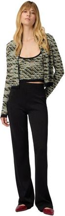 Missoni Straight Long Pants In Lam&eacute; in Black at Nordstrom, Size 42 It