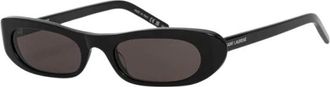 Saint Laurent SL 557 Shade Zonnebril - Dames - Zonnebrillen - Zwart - 53 MM - Nylon - Accessoires