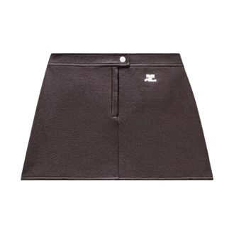Courr&egrave;ges Minigonna in vinile - - Skirts - Donna - Rosso - S