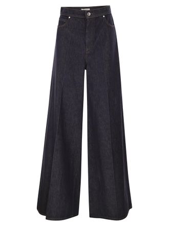 Max Mara Carmine Denim-Jeans mit weitem Bein