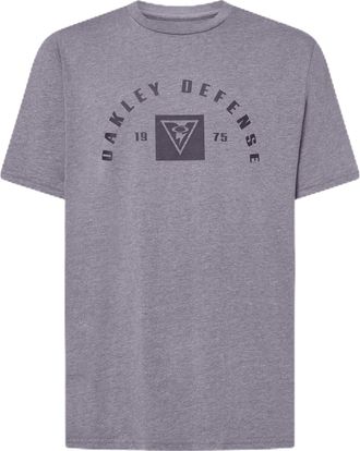 Oakley Mens Si Defense Arch Tee, Grey, Medium