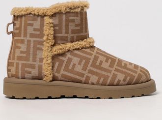 Fendi Stivaletto Fendi misto cotone con monogram FF jacquard