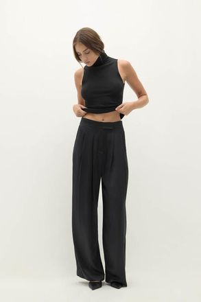 Naked Cashmere Rosalie Silk Trouser in Black at Nordstrom, Size X-Small