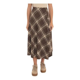 Max Mara Lanoso Volle rok - Dames - Rokken - Bruin - Maat: S Wol