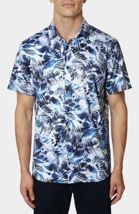 Robert Graham Tie Dye Abstract Print Button-Up Shirt in Blue at Nordstrom Rack, Size Xx-Large