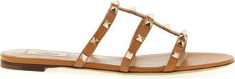 Valentino Garavani Beige Rockstud Sandals