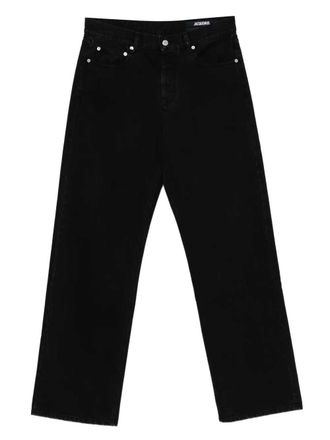 Jacquemus jeans met rechte pijpen en geborduurd logo