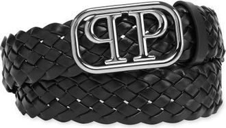 Philipp Plein Belt Philipp Plein Tm Men in Black/nickel at Nordstrom, Size 120